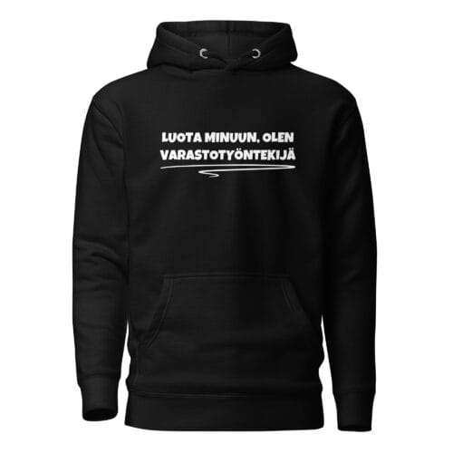 Varastotyöntekijä – järjestys hallussa | Huppari