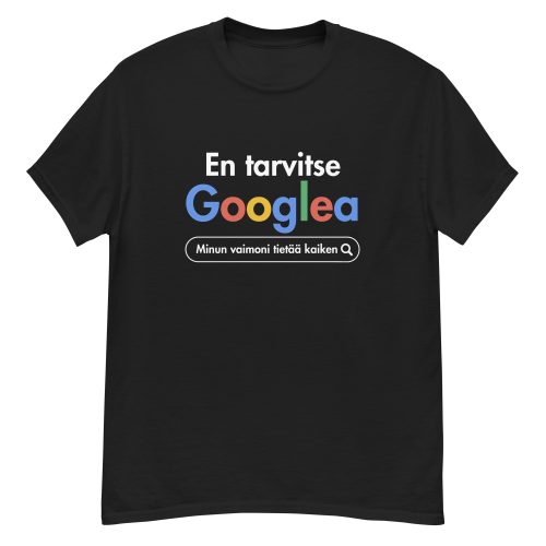 Vaimo on parempi kuin Google | T-paita
